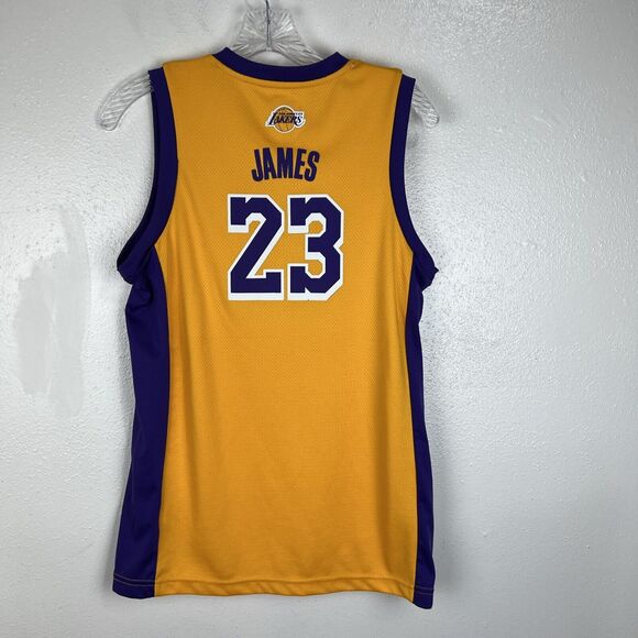 Los Angeles Lakers Jersey Youth Large Gold Purple NBA Basketball TX3 Lebron 23 - Picture 12 of 12